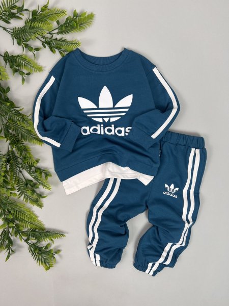 بدلة عملي خريفي | Adidas  - ازرق <br> <span class='text-color-warm'>نفدت الكمية</span>